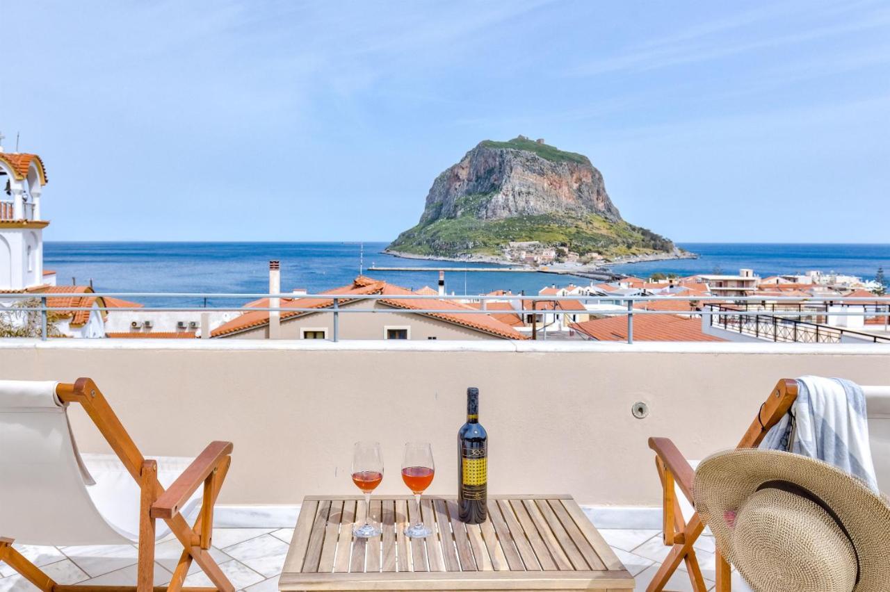 Monemvasia Modern Flat With Panoramic Sea View Exteriér fotografie