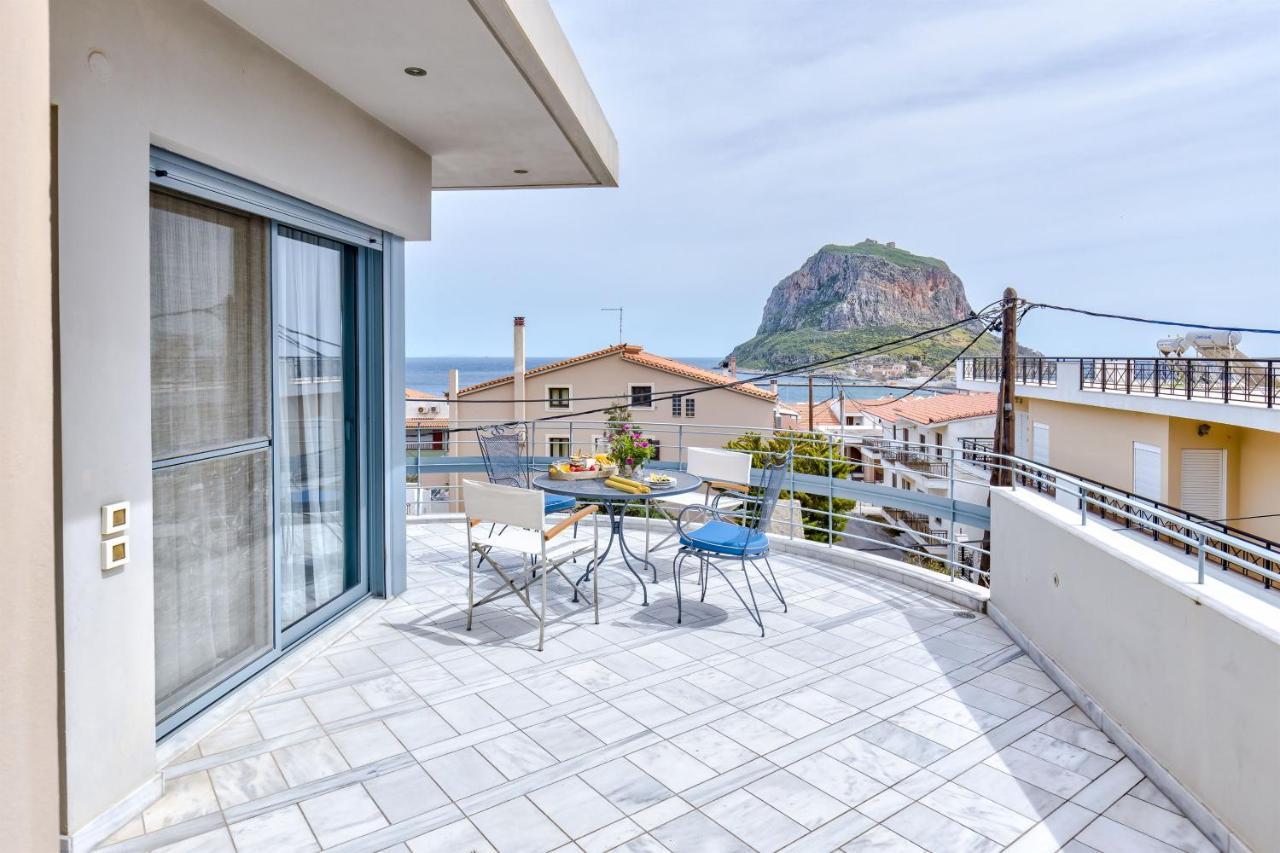 Monemvasia Modern Flat With Panoramic Sea View Exteriér fotografie